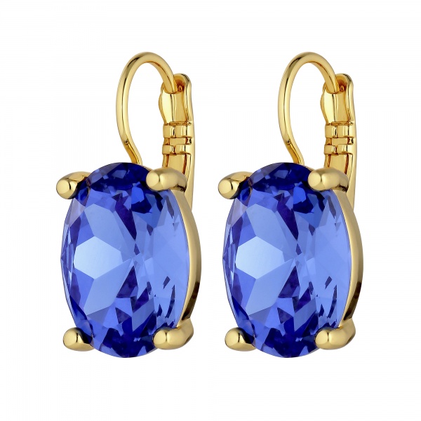 Dyrberg Kern Chantal Gold Earrings - Sapphire
